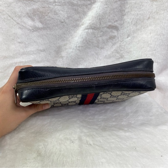 GUCCI GG Authentic vintage toiletry travel makeup pencil case bag toiletries - Picture 2 of 14